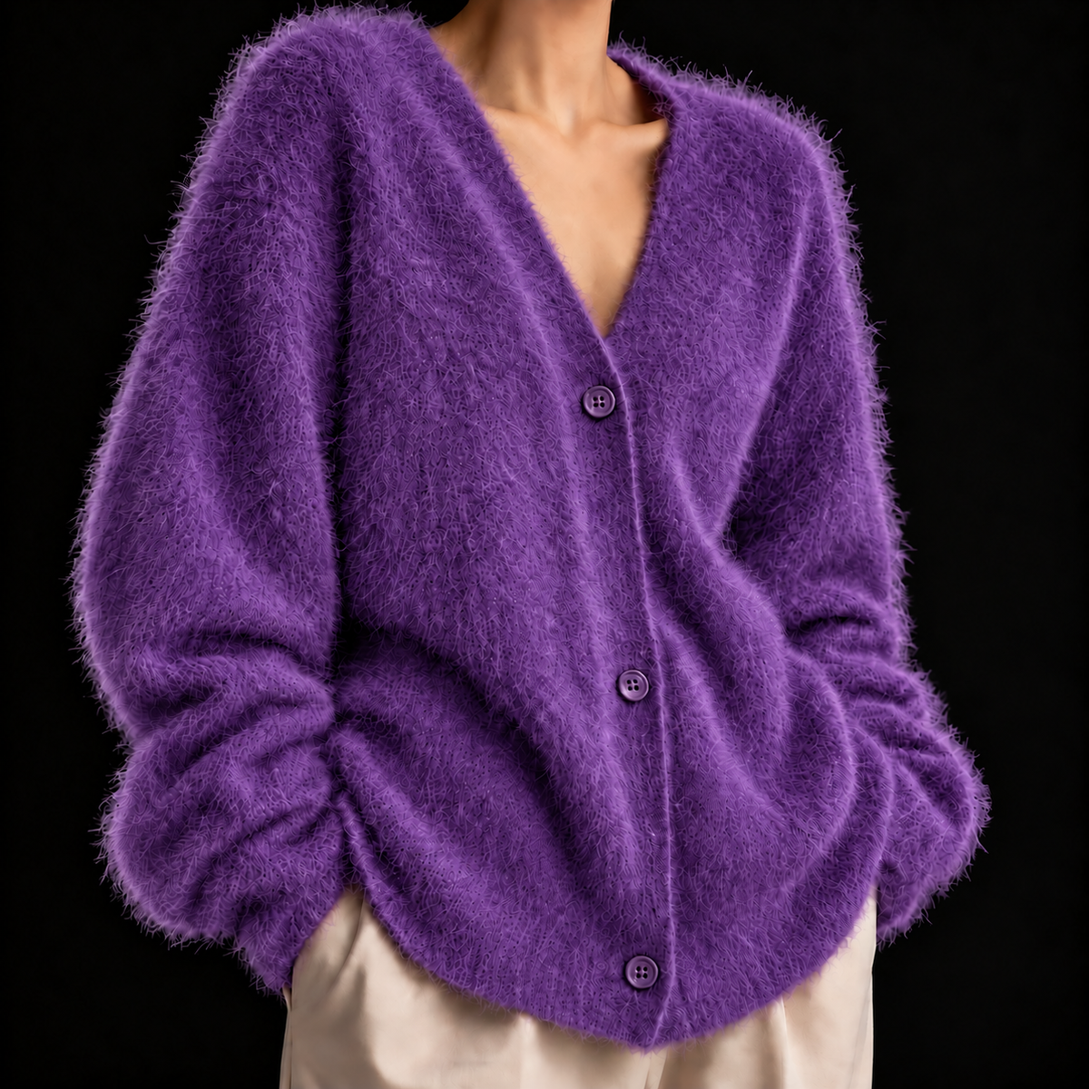 Elisa | Cardigan in Cashmere con Bottoni