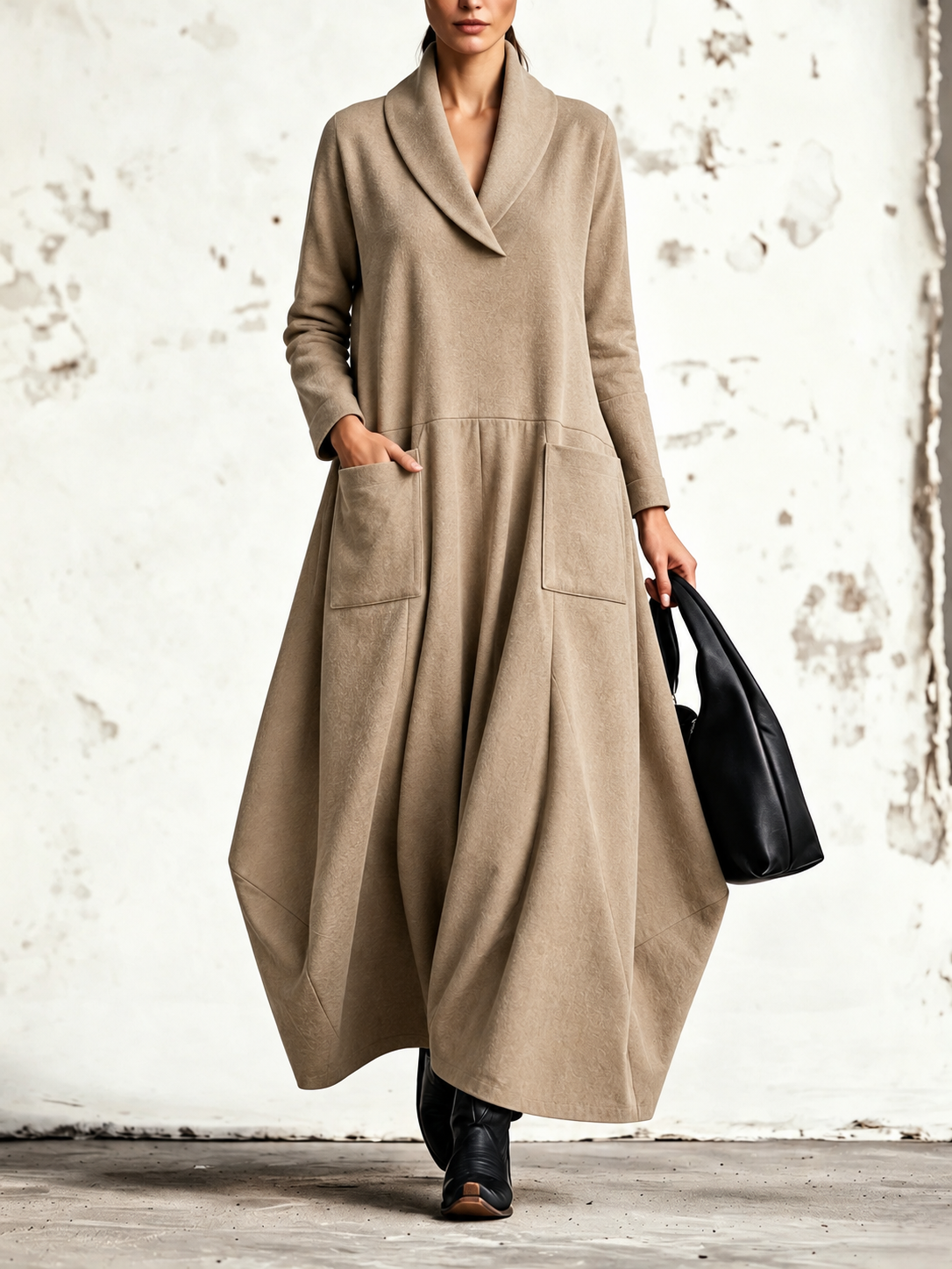 Alba — abito maxi Beige sabbia