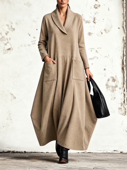 Alba — abito maxi Beige sabbia