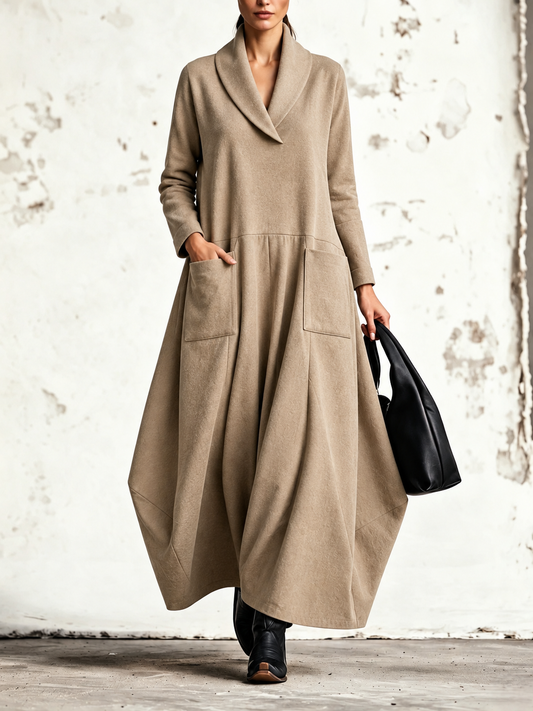 Alba — abito maxi Beige sabbia