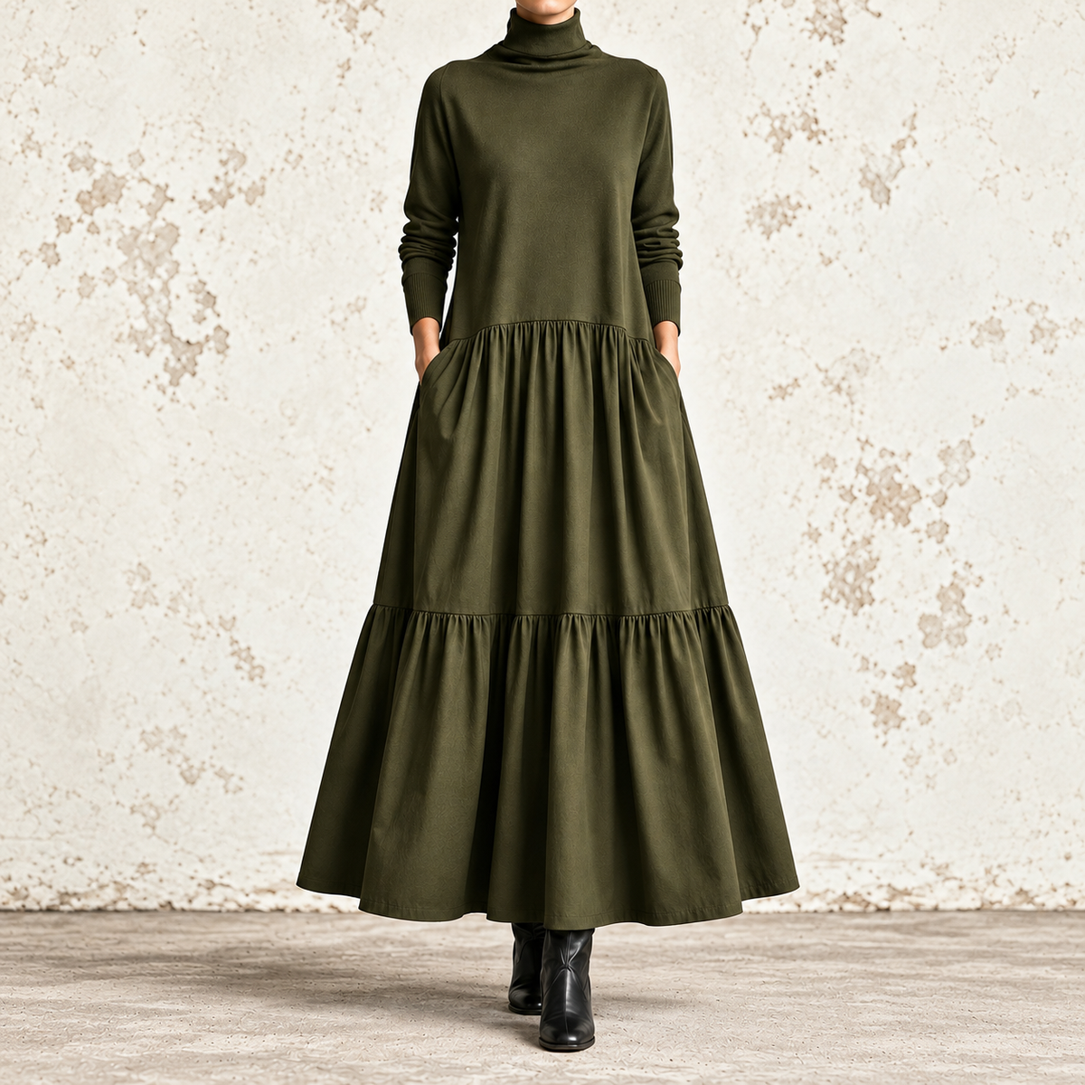 Carolina — Verde oliva, vista frontale