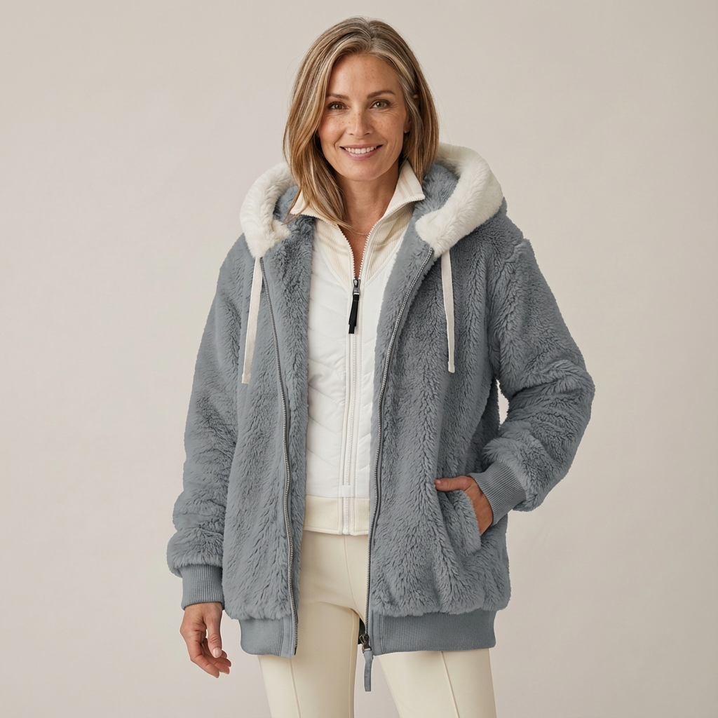 Cristina | Giacca Invernale con Cappuccio e Zip Intera