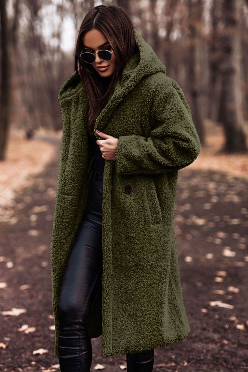 Nadia | Giacca Invernale Oversize Effetto Teddy