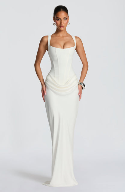 Elisabetta | Maxikleid mit eckigem Ausschnitt