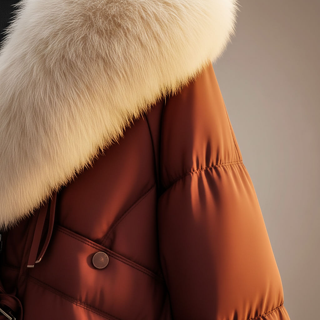 Elsa | Cappotto Trapuntato con Collo Maxi e Cintura