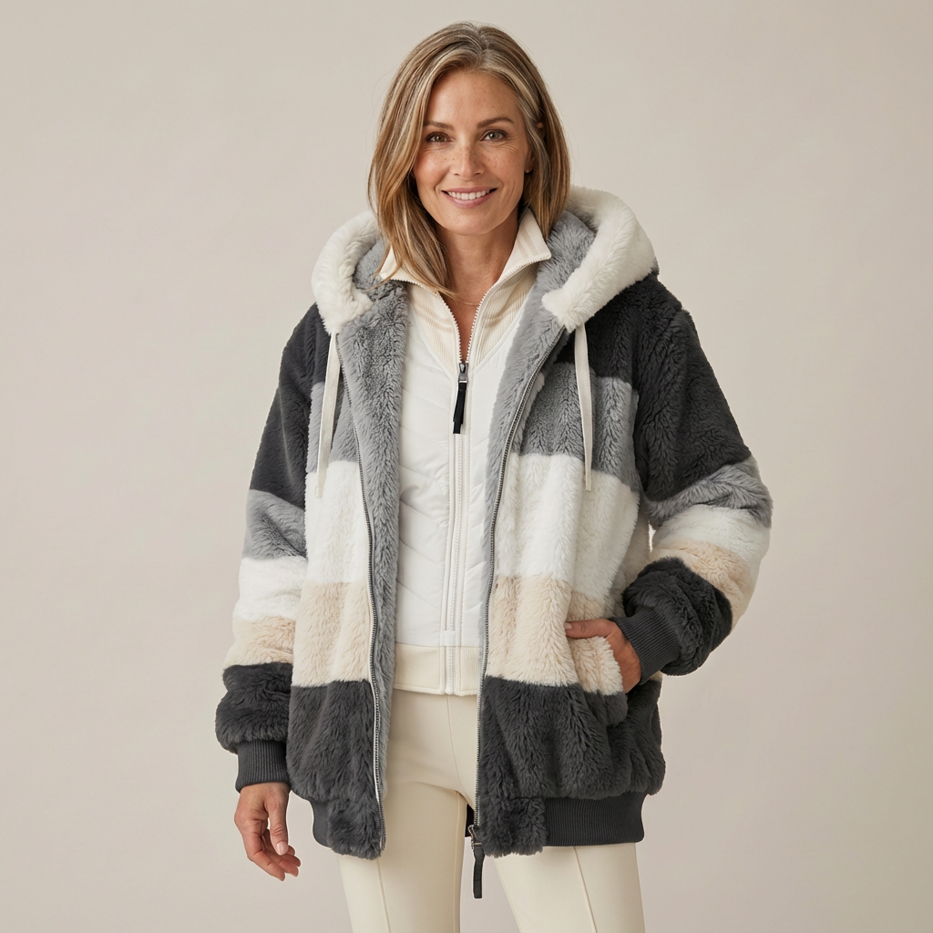 Cristina | Giacca Invernale con Cappuccio e Zip Intera