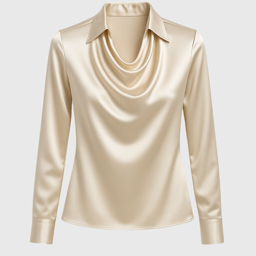 Eloisa | Blusa Plissettata con Riflesso Satinato