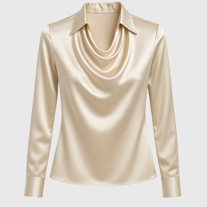 Eloisa | Blusa Plissettata con Riflesso Satinato