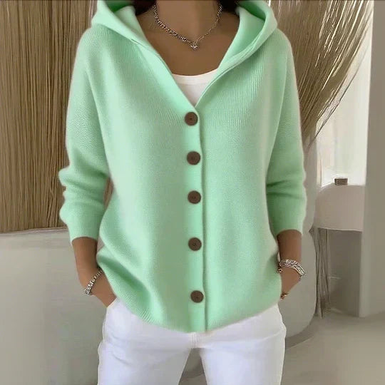 Rosanna | Giacca in Maglia con Cappuccio