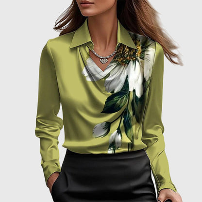 Eloisa | Blusa Plissettata con Riflesso Satinato