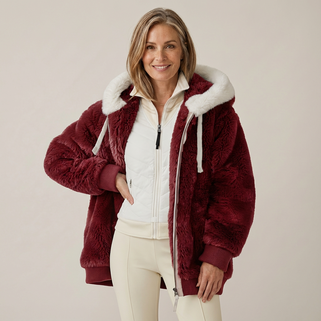 Cristina | Giacca Invernale con Cappuccio e Zip Intera
