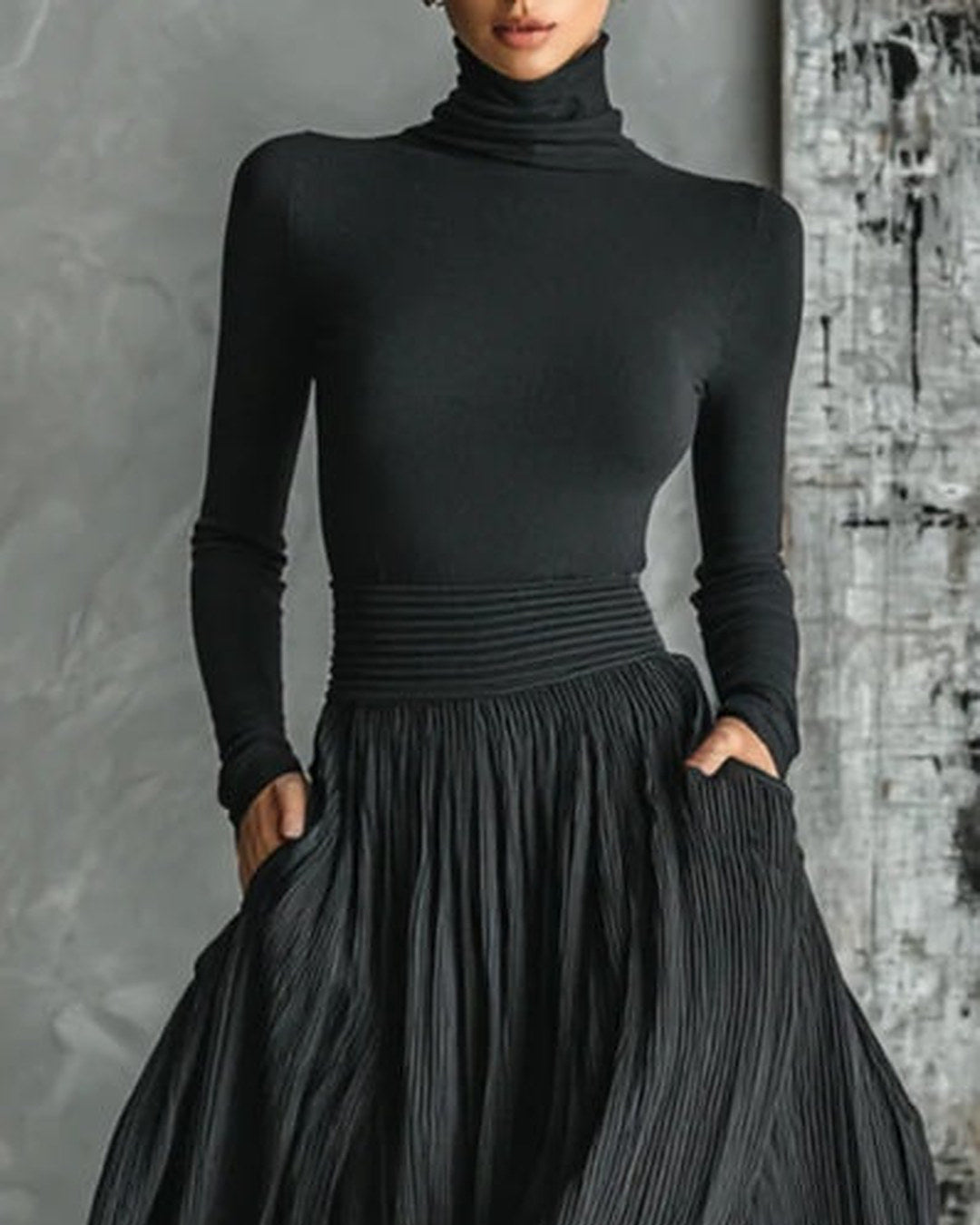 Eva | Completo Elegante con Gonna Plissé