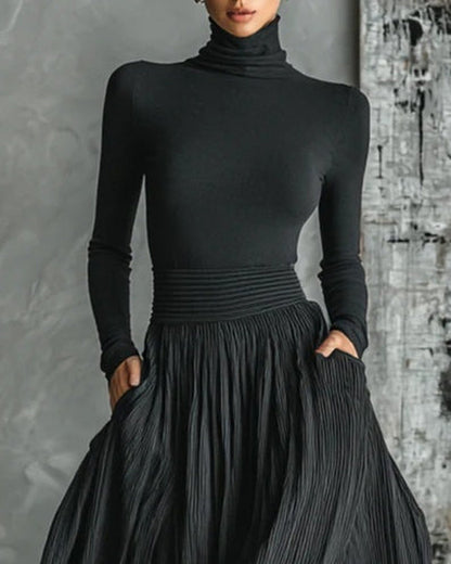 Eva | Completo Elegante con Gonna Plissé