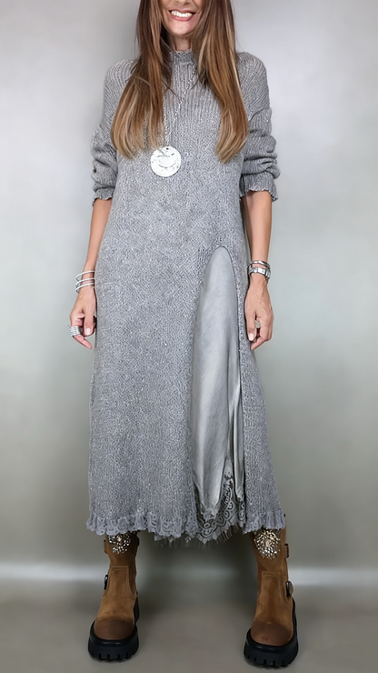 Luna | Completo Elegante Maglione Lungo e Abito