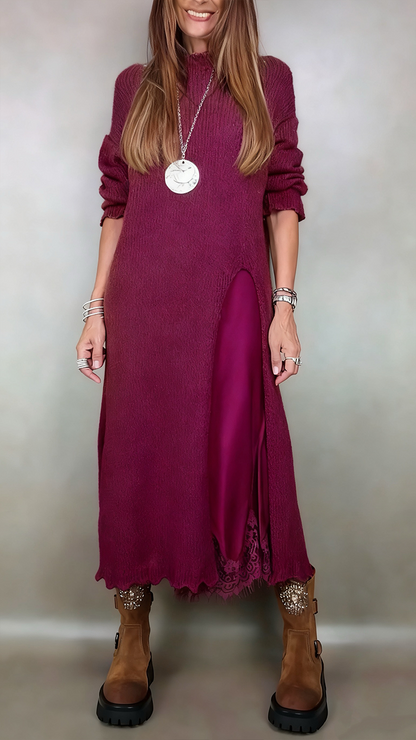 Luna | Completo Elegante Maglione Lungo e Abito
