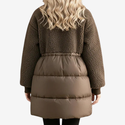 Giorgia | Cappotto Invernale Trapuntato con Vita Segnata
