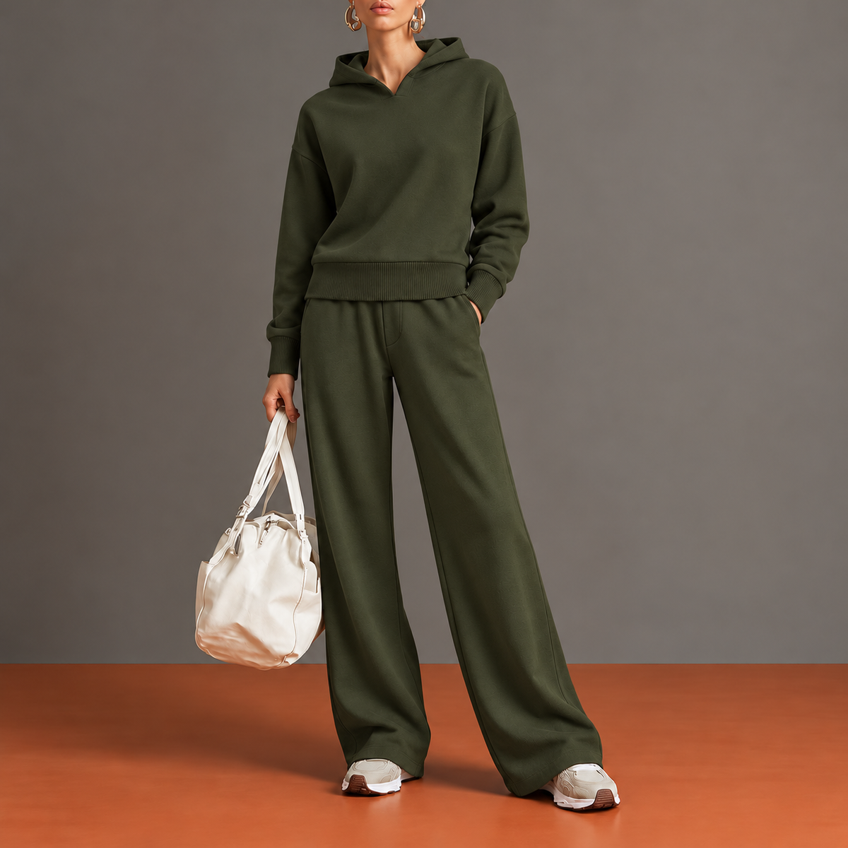 Albertina — Verde oliva — vista frontale