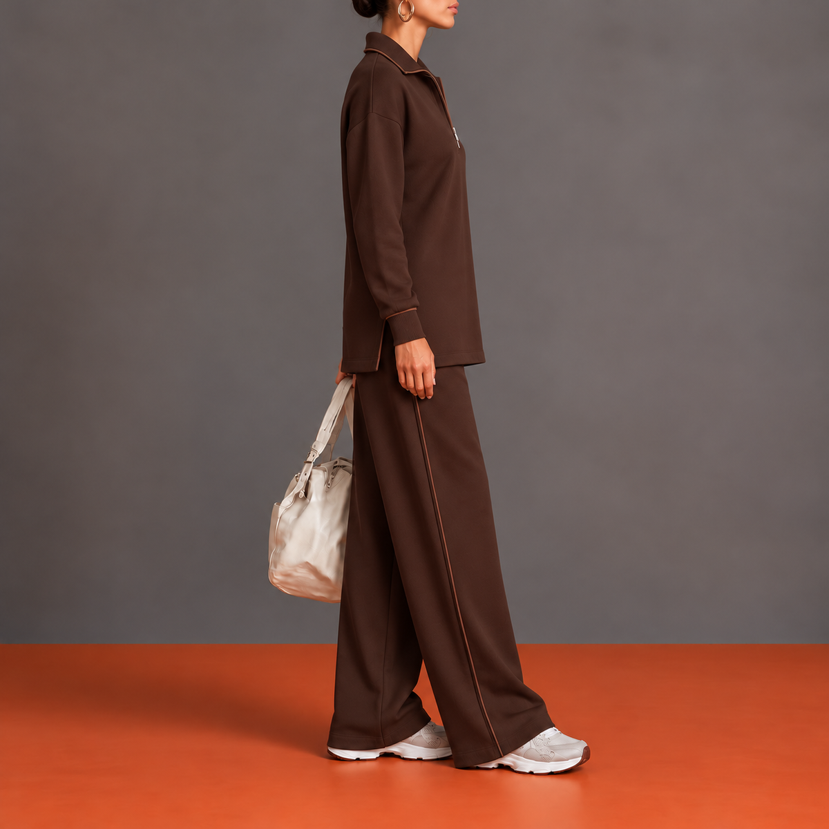 Delfina — Marrone — vista laterale