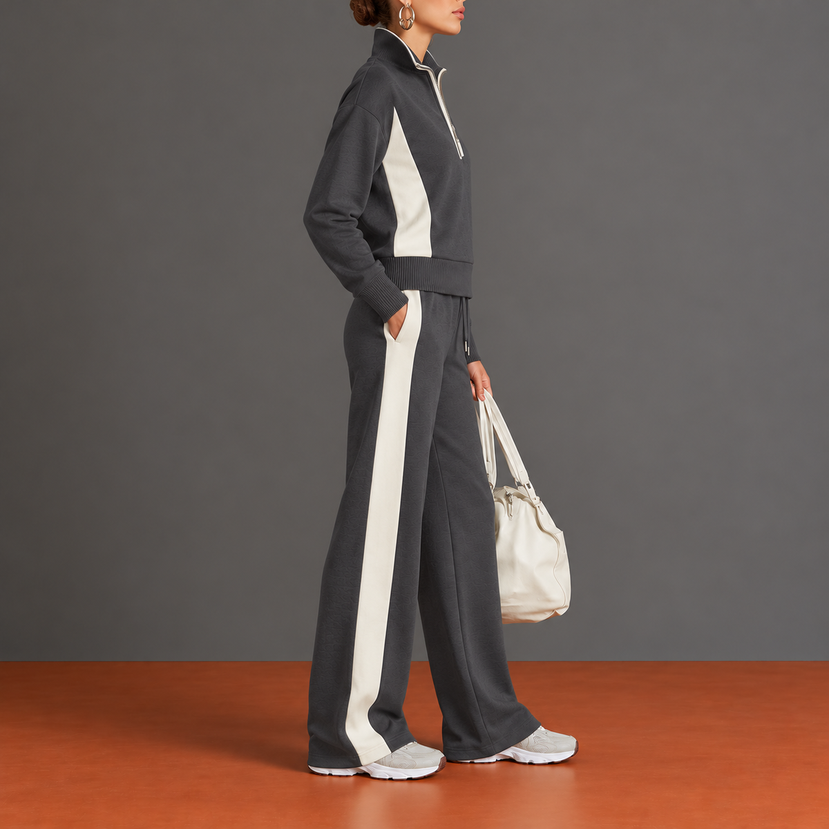 Fiorenza — Antracite/Avorio — vista laterale