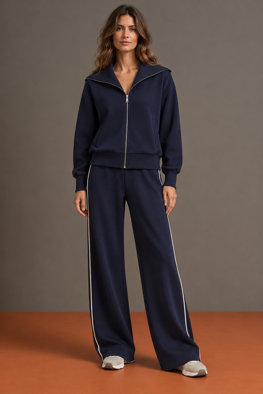 Beatrice — proposta illustrativa — vista frontale — Blu navy