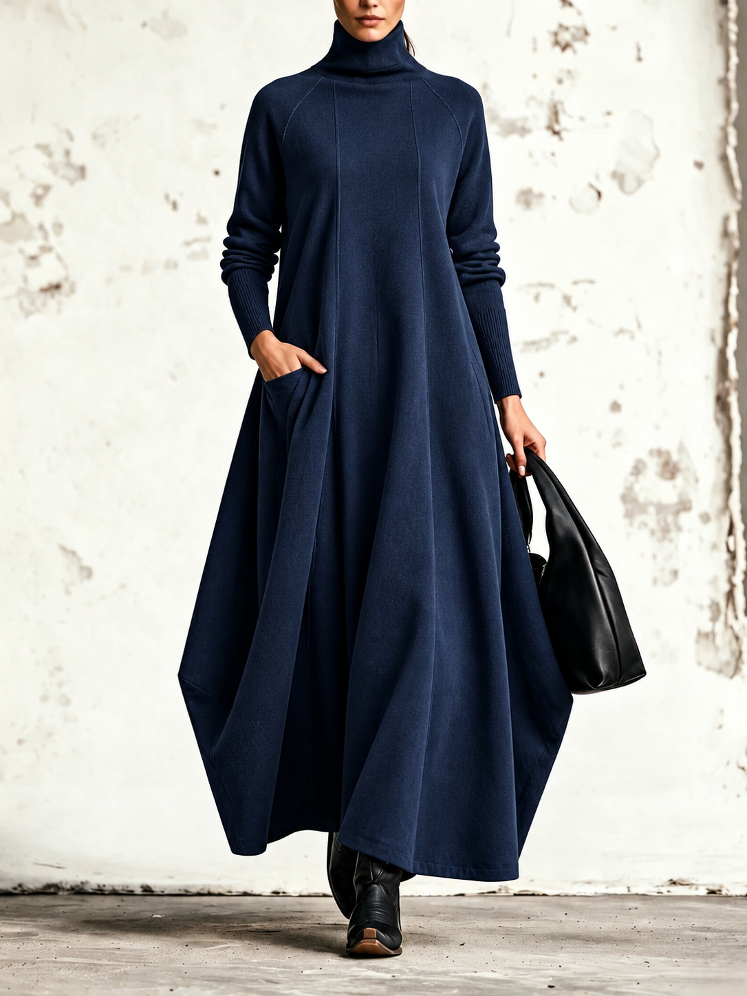 Viola — abito maxi Blu navy