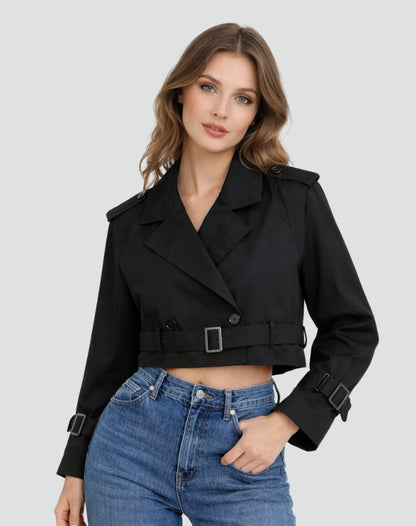 Juliana | Trench corto con cintura