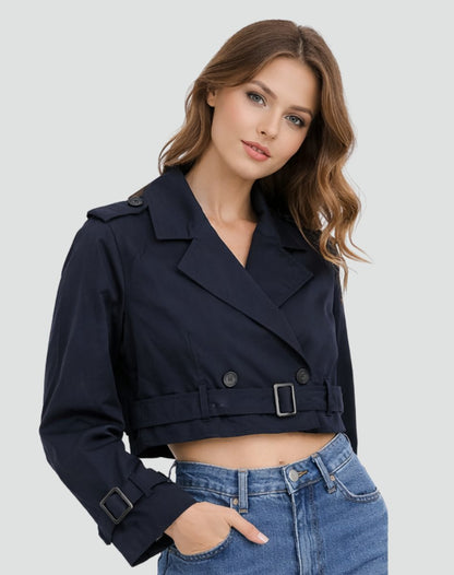 Juliana | Trench corto con cintura