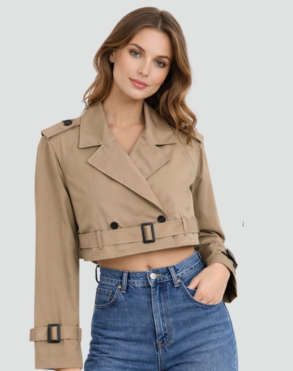 Juliana | Trench corto con cintura