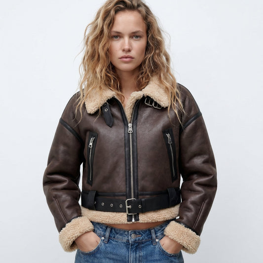 Verena | Bomber corto stile aviatore