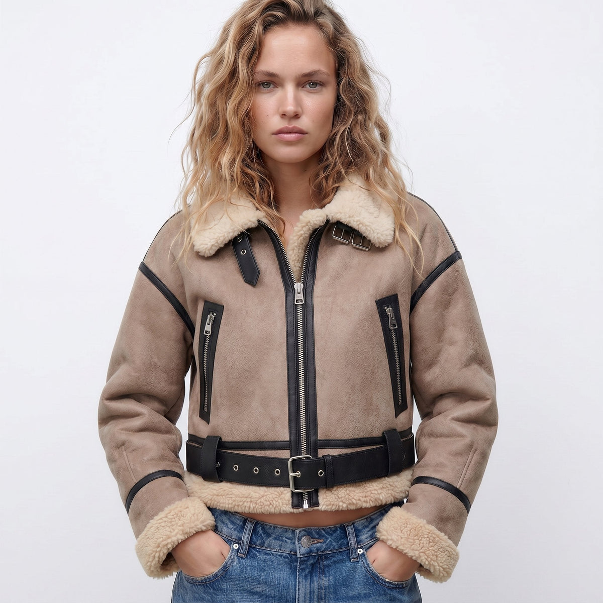 Verena | Bomber corto stile aviatore