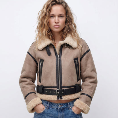 Verena | Bomber corto stile aviatore