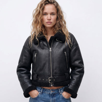 Verena | Bomber corto stile aviatore