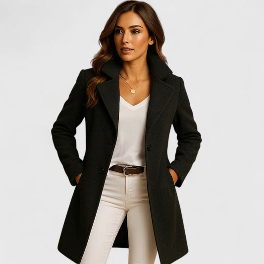 Blanche | Cappotto lungo sartoriale con revers classici