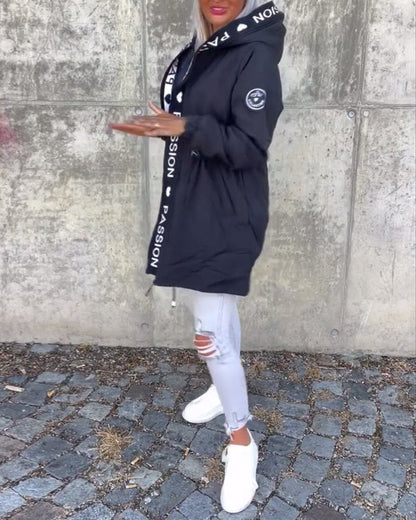 Camila | Parka midi con cappuccio e coulisse