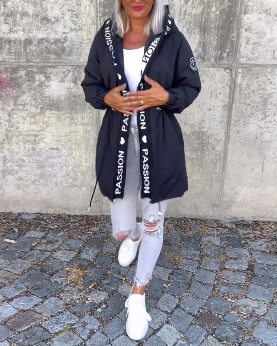 Camila | Parka midi con cappuccio e coulisse