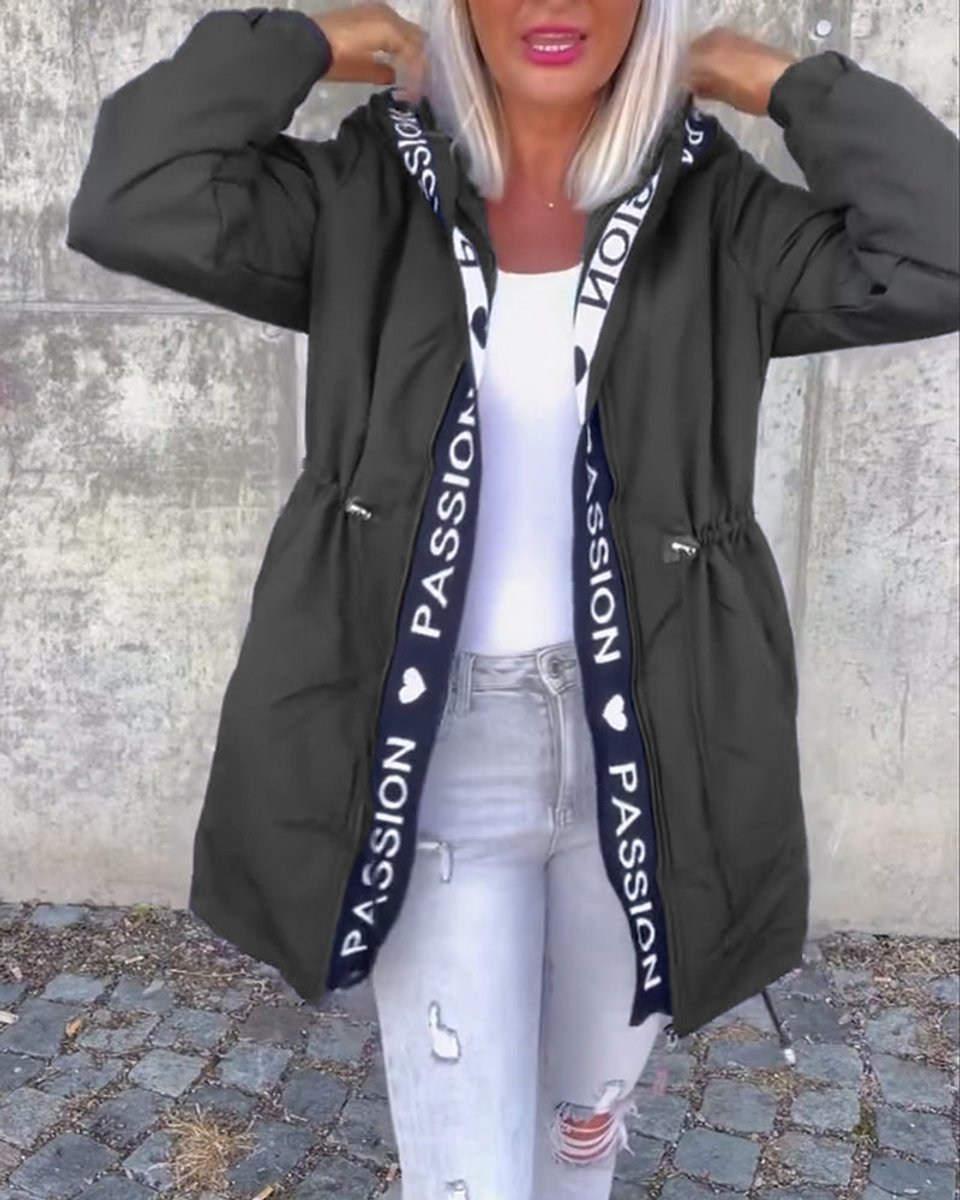 Camila | Parka midi con cappuccio e coulisse
