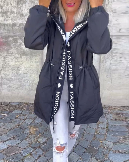 Camila | Parka midi con cappuccio e coulisse