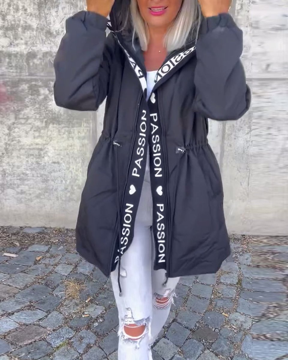 Camila | Parka midi con cappuccio e coulisse