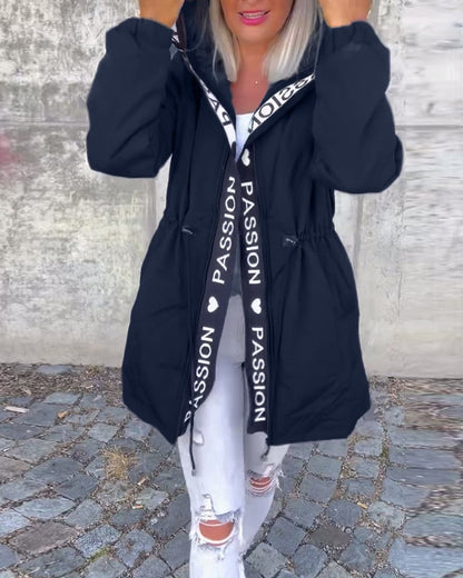 Camila | Parka midi con cappuccio e coulisse