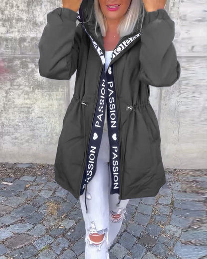 Camila | Parka midi con cappuccio e coulisse
