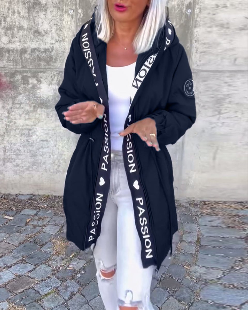 Camila | Parka midi con cappuccio e coulisse