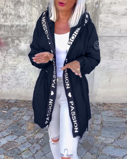 Camila | Parka midi con cappuccio e coulisse