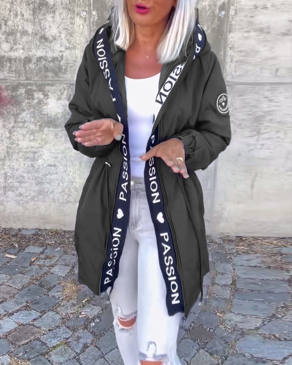 Camila | Parka midi con cappuccio e coulisse