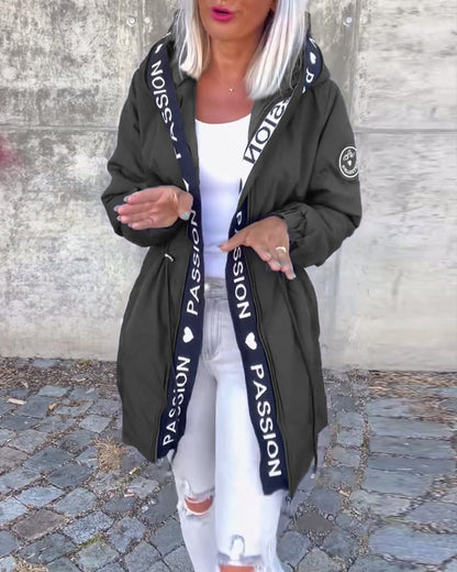 Camila | Parka midi con cappuccio e coulisse