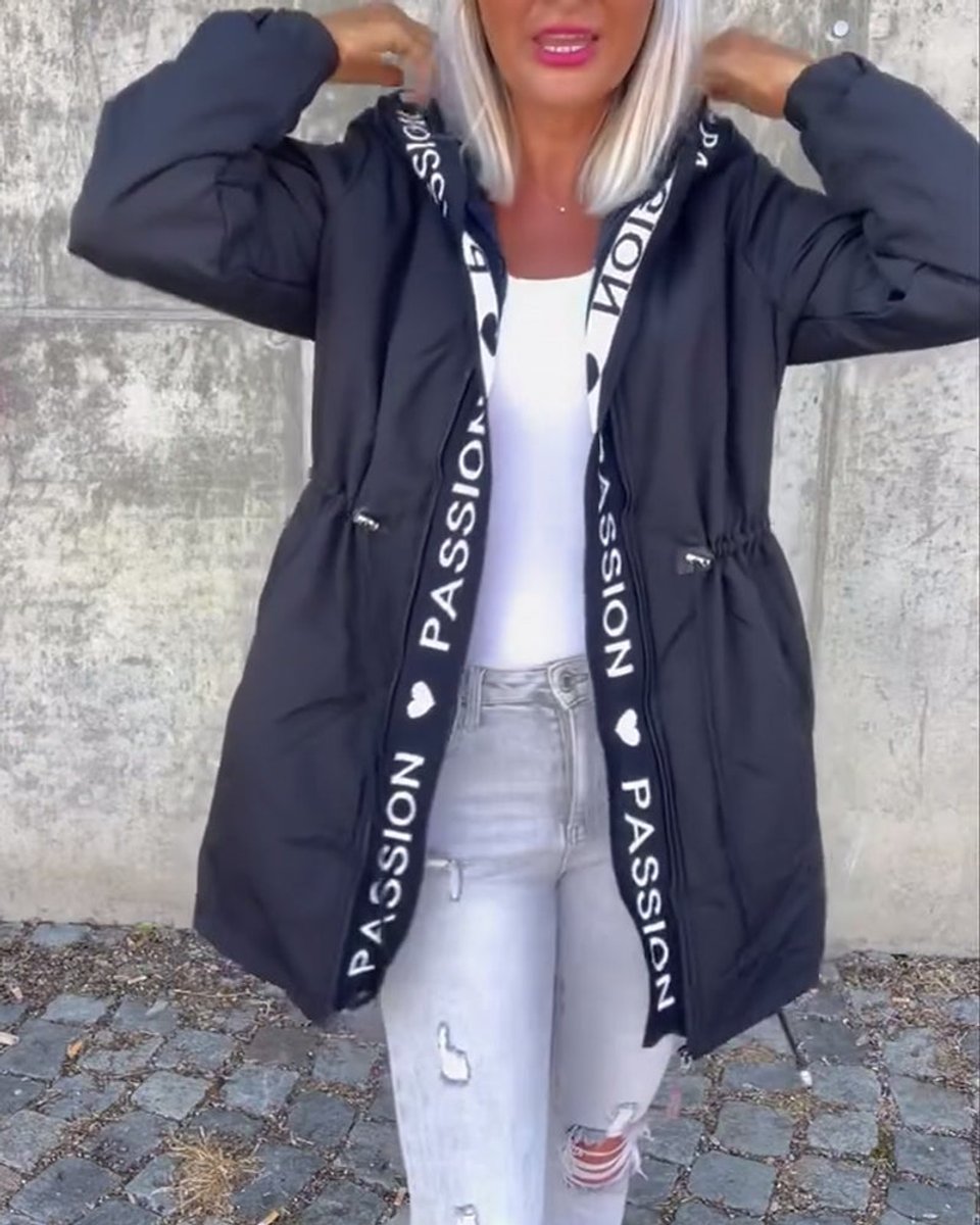 Camila | Parka midi con cappuccio e coulisse
