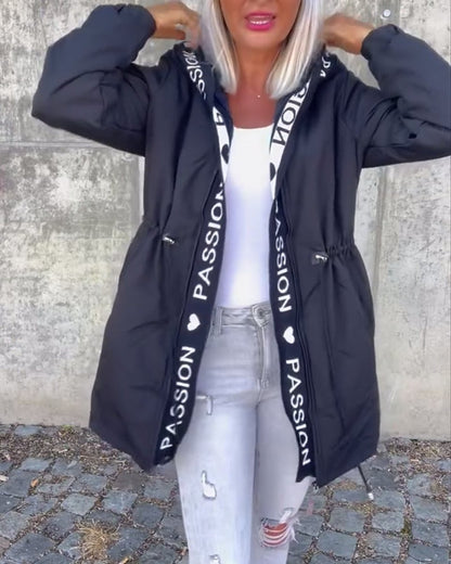 Camila | Parka midi con cappuccio e coulisse