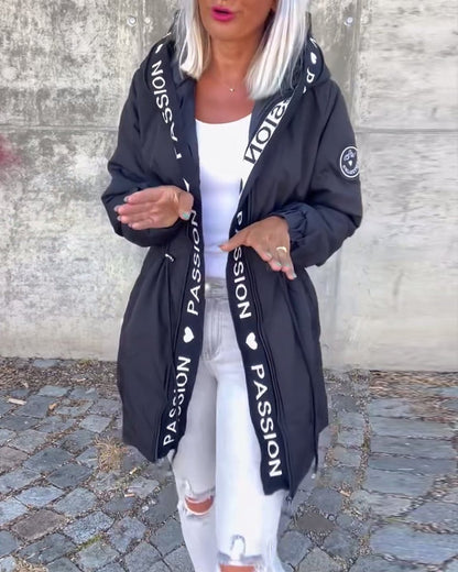 Camila | Parka midi con cappuccio e coulisse