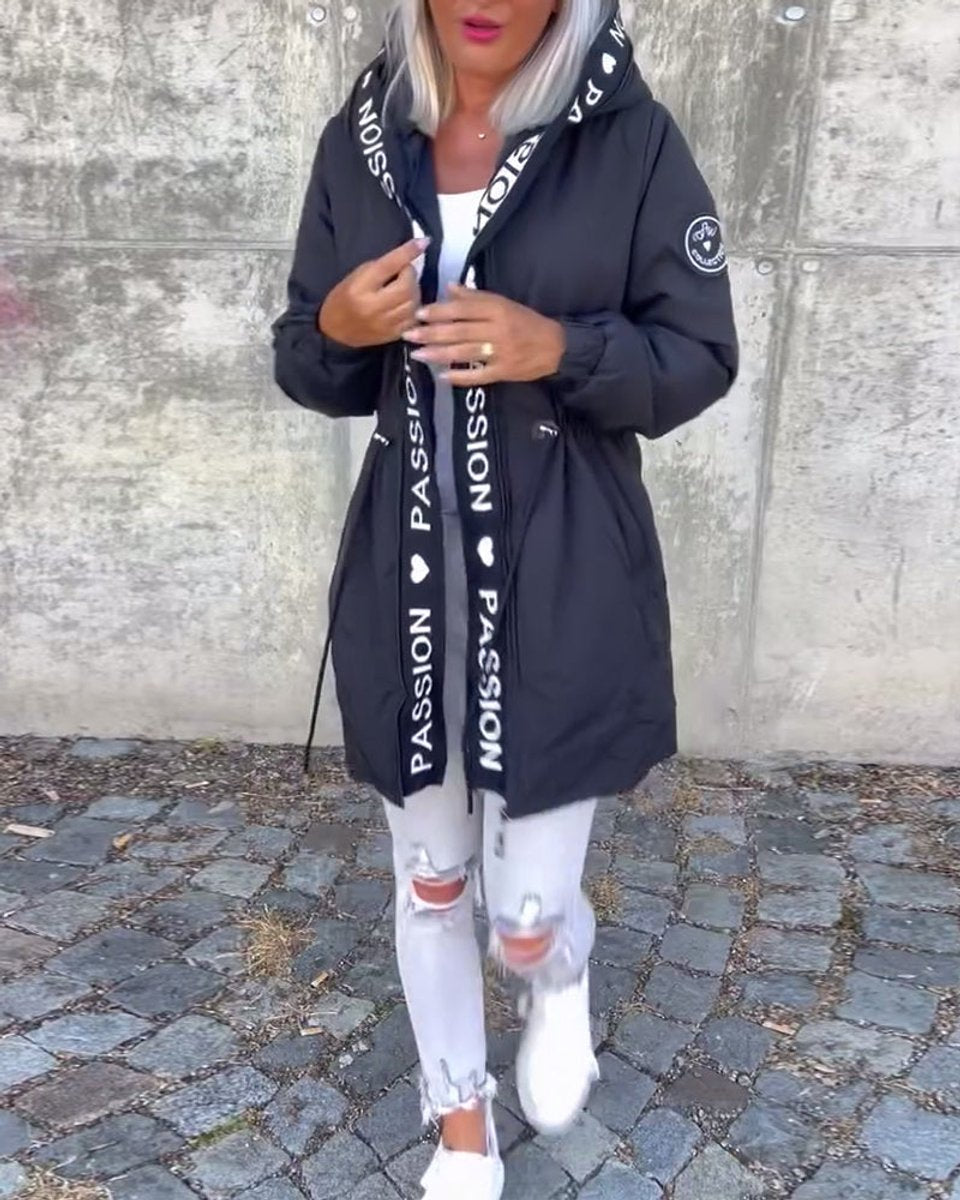 Camila | Parka midi con cappuccio e coulisse