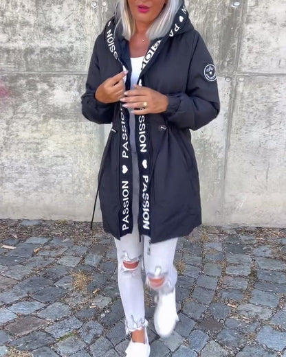 Camila | Parka midi con cappuccio e coulisse