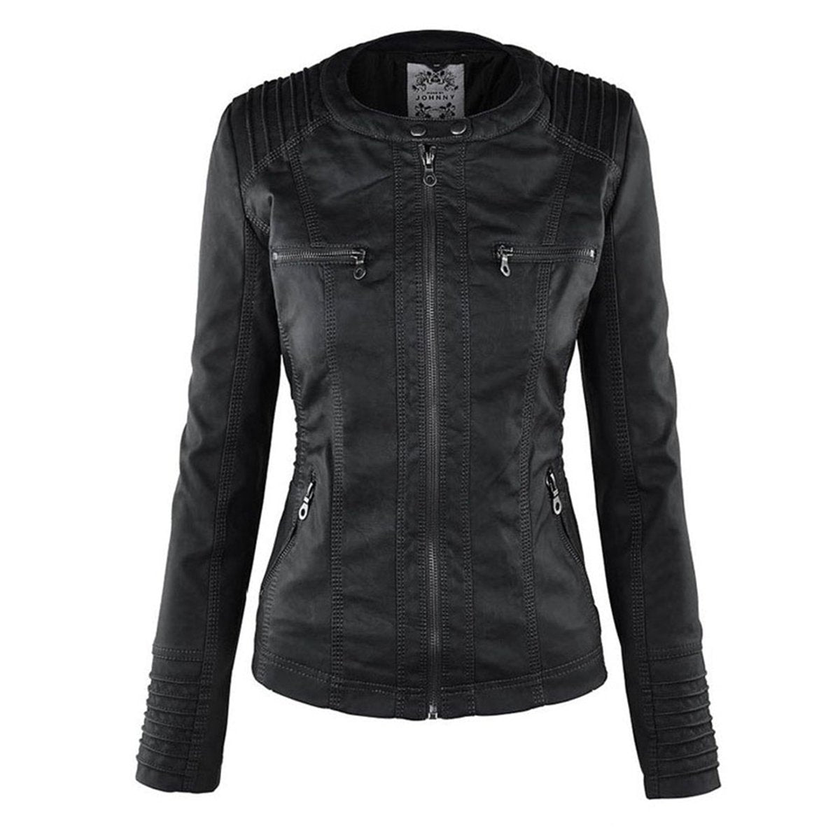 Lucinda | Giacca biker con cappuccio rimovibile